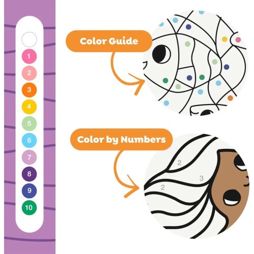 tiger tribe Activity SET - Color by Numbers AND Friends 20203 9341736100987