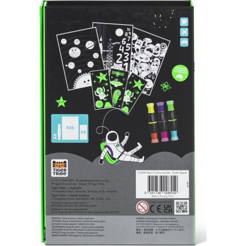 tiger tribe Σετ Δραστηριοτήτων –  Colouring Set Outer Space 20211 9341736008559