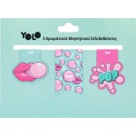 Yolo Aromatic Magnetic Bookmarks - Bubble Gum 90620 7290120036598