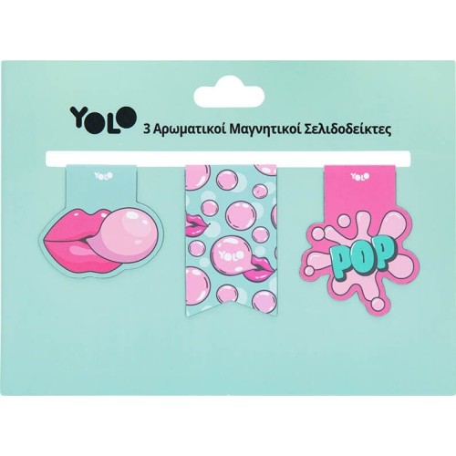 Yolo Aromatic Magnetic Bookmarks - Bubble Gum 90620 7290120036598