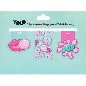 Yolo Aromatic Magnetic Bookmarks - Bubble Gum 90620 7290120036598