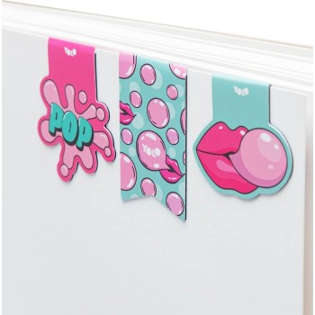 Yolo Aromatic Magnetic Bookmarks - Bubble Gum 90620 7290120036598