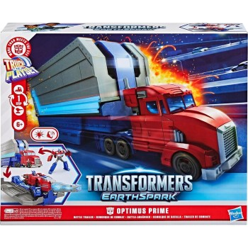 Hasbro Transformers Earthspark Optimus Prime Battle Trailer Playset G0750 5010996319036