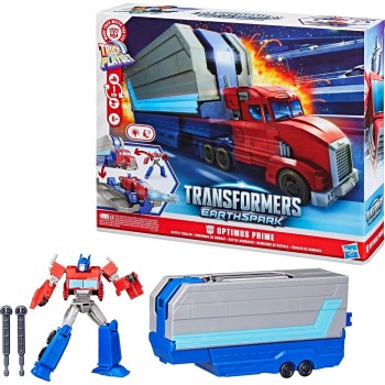 Hasbro Transformers Earthspark Optimus Prime Battle Trailer Playset G0750 5010996319036