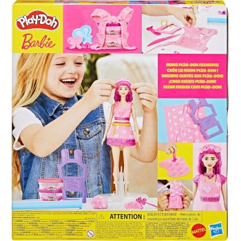 Hasbro Play-Doh Barbie Hearts And Hair Doll Set G1354 / G1357 5010996315670