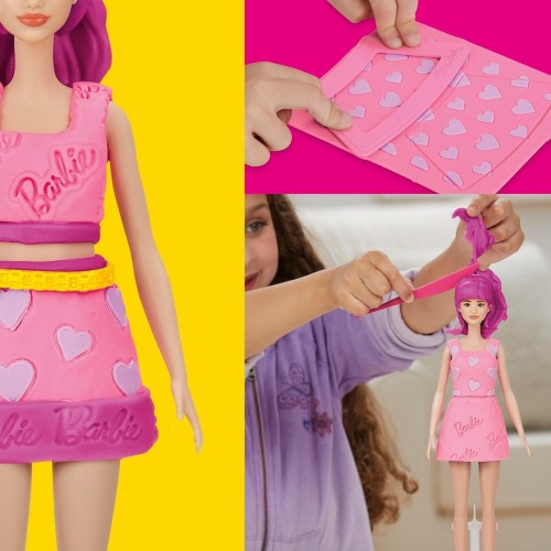 Hasbro Play-Doh Barbie Hearts And Hair Doll Set G1354 / G1357 5010996315670