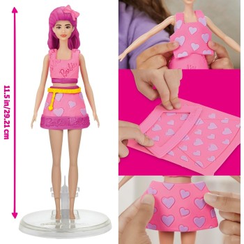 Hasbro Play-Doh Barbie Hearts And Hair Doll Set G1354 / G1357 5010996315670