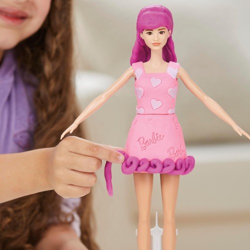 Hasbro Play-Doh Barbie Hearts And Hair Doll Set G1354 / G1357 5010996315670