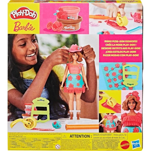 Hasbro Play-Doh Barbie Florals And Fringe Σετ G1354 / G1360 5010996315694