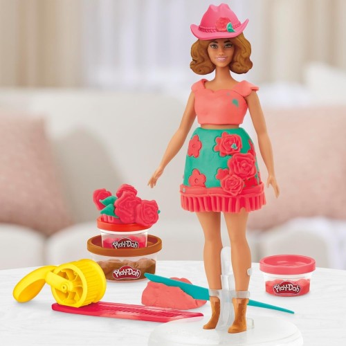 Hasbro Play-Doh Barbie Florals And Fringe Σετ G1354 / G1360 5010996315694