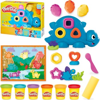 Hasbro Play-Doh Starters Shapes and Colors Dinosaur Toy G0491 5010996299918