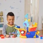 Hasbro Spiderman Spidey And His Amazing Friends  Water-Webs Webs Ahoy Bubble Pirate Ship Toy G0666 5010996281357