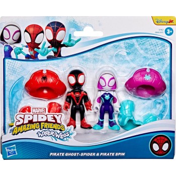 Hasbro Spiderman Spidey And His Amazing Friends  Water-Webs Pirate Miles Spin Morales And Pi G0662 / G1462 5010996281210