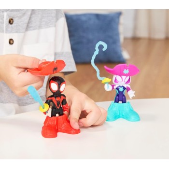 Hasbro Spiderman Spidey And His Amazing Friends  Water-Webs Pirate Miles Spin Morales And Pi G0662 / G1462 5010996281210