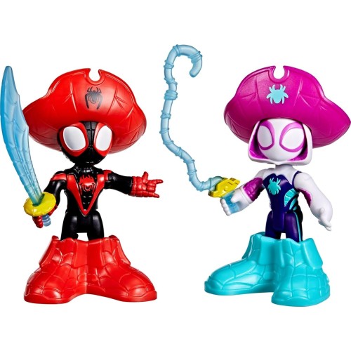 Hasbro Spiderman Spidey And His Amazing Friends  Water-Webs Pirate Miles Spin Morales And Pi G0662 / G1462 5010996281210