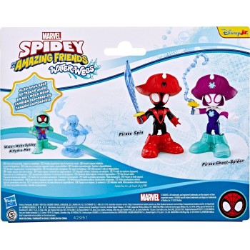 Hasbro Spiderman Spidey And His Amazing Friends  Water-Webs Pirate Miles Spin Morales And Pi G0662 / G1462 5010996281210