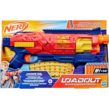 Hasbro Nerf Loadout Shadowspeed Recon Blaster and 14 N1 Darts G1759 5010996347114