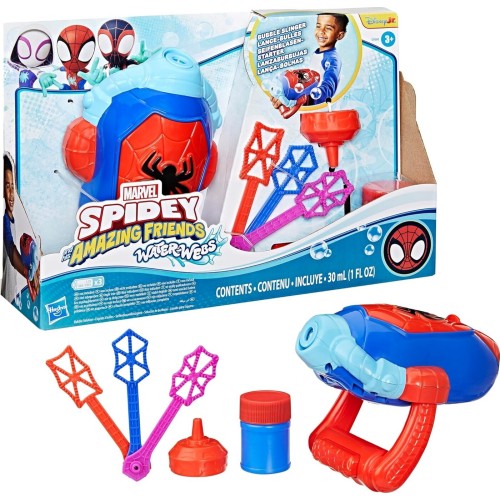Hasbro Spiderman Spidey And His Amazing Friends  Water-Webs Bubble Slinger G0660 5010996286130