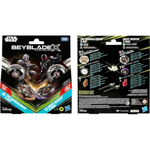 Hasbro Beyblade X And  Wars Collab The Mandalorian 3-60F Vs. Moff Gideon 3-80N G0279 / F9589 5010996257130