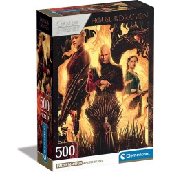 Clementoni παζλ house of the dragon 500 τμχ - compact box 1220-35548 8005125355488