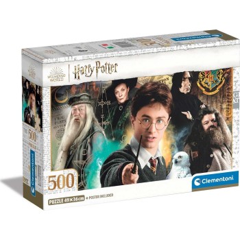 Clementoni παζλ harry potter 500 τμχ - compact box 1220-35534 8005125355341