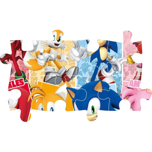 Clementoni Sonic The Hedgehog Maxi Super Color Sonic 60 pcs Puzzles ...