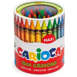 CARIOCA Wax Maxi Tube 50 Pcs C42388 8003511423889