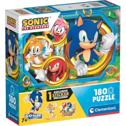 Clementoni Sonic The Hedgehog παιδικό παζλ supercolor impossible sonic 180 τμχ 1210-29796 8005125297962