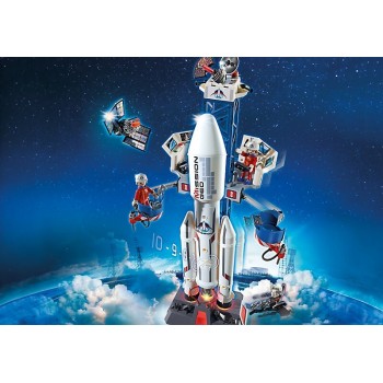 Playmobil Διαστημικός Πύραυλος Με Βάση Εκτόξευσης 6195 4008789061959