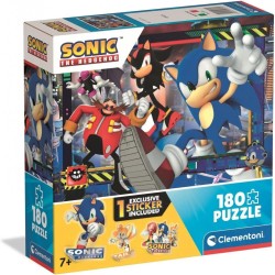 Clementoni Sonic The Hedgehog Παιδικό Παζλ Super Color Sonic 180 Τμχ 1210-29797 8005125297979
