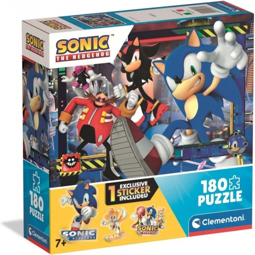 Clementoni Sonic The Hedgehog Children's Puzzle Super Color Sonic 180 ...