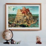 Clementoni παζλ museum collection bruegel: ο πύργος της βαβέλ 1500 τμχ - compact box 1220-31738 8005125317387