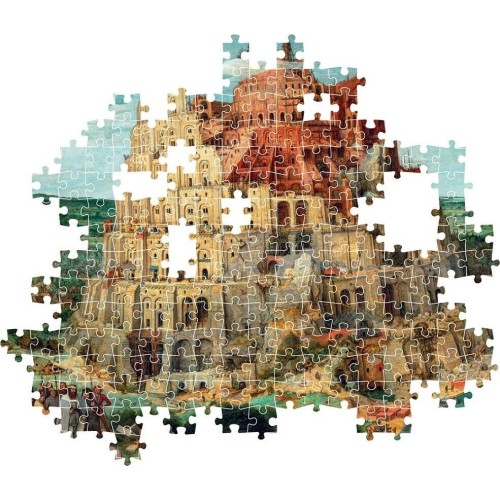 Clementoni παζλ museum collection bruegel: ο πύργος της βαβέλ 1500 τμχ - compact box 1220-31738 8005125317387