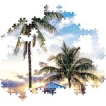 Clementoni παζλ high quality collection η παραλία του μαϊάμι στη φλόριντα 500 τμχ - compact box 1220-35574 8005125355747