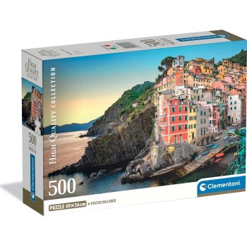 Clementoni High Quality Collection Riomaggiore 500 pcs - Compact Box 1220-35576 8005125355761