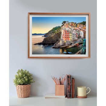 Clementoni παζλ high quality collection ακτή riomaggiore 500 τμχ - compact box 1220-35576 8005125355761