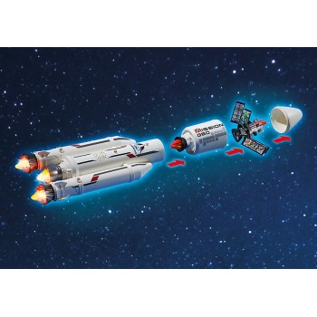 Playmobil Διαστημικός Πύραυλος Με Βάση Εκτόξευσης 6195 4008789061959