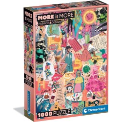 Clementoni Puzzles More is More Collection Fashion and Design 1000 pcs - Compact Box 1260-37071 8005125370719