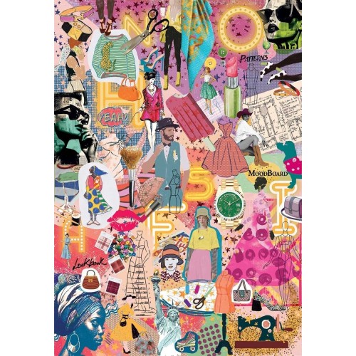 Clementoni Puzzles More is More Collection Fashion and Design 1000 pcs - Compact Box 1260-37071 8005125370719
