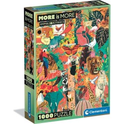 Clementoni More Is More Collection Animals And Botanics 1000 Τμχ - Compact Box 1260-37073 8005125370733