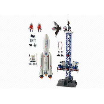Playmobil Διαστημικός Πύραυλος Με Βάση Εκτόξευσης 6195 4008789061959
