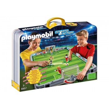 Playmobil Μεγάλο Γήπεδο Ποδοσφαίρου-Βαλιτσάκι 6857 4008789068576