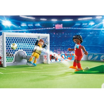 Playmobil Μεγάλο Γήπεδο Ποδοσφαίρου-Βαλιτσάκι 6857 4008789068576