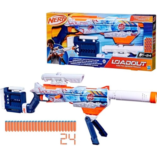 Hasbro Nerf Loadout Arctic Zerostriker Blaster και N1 Darts G1763 5010996347138