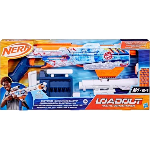 Hasbro Nerf Loadout Arctic Zerostriker Blaster and N1 Darts G1763 5010996347138