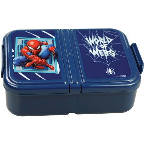 gim Δοχείο φαγητού 3χωρων Spiderman 557-00262 5204549167841