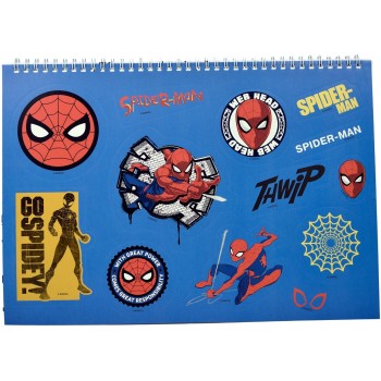 gim μπλοκ Ζωγραφικής 23x33 40φ+stic.spiderman 337-06416 5204549158962