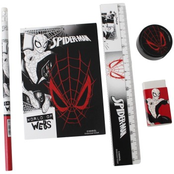 gim σετ Σχολικο+μπλοκ Spiderman World of Webs 337-08755 5204549168640