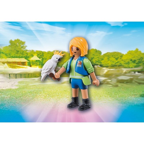 Playmobil Εκπαιδεύτρια Ζώων Με Παπαγάλο 6830 4008789068309