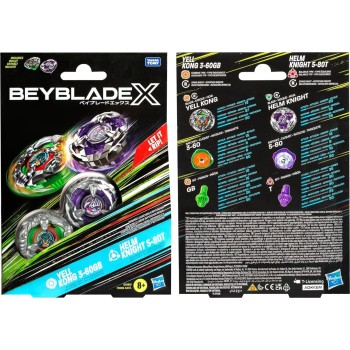 Hasbro Beyblade X Yell Kong 3-60GB Και Helm Knight 5-80T Top Dual Pack Set F9586 / G0198 5010996260130